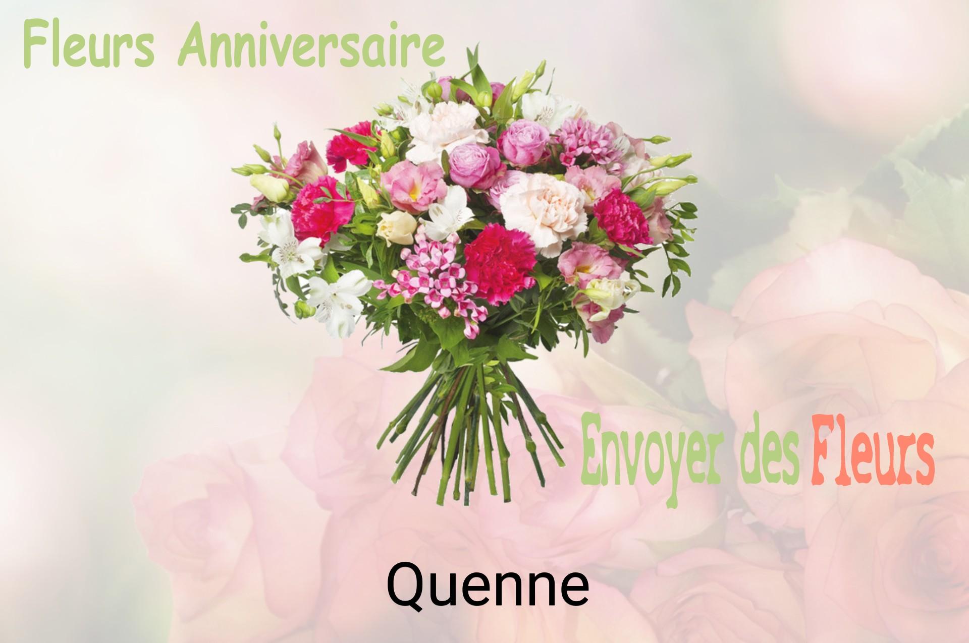 Bouquet de fleurs d’anniversaire livré à Quenne