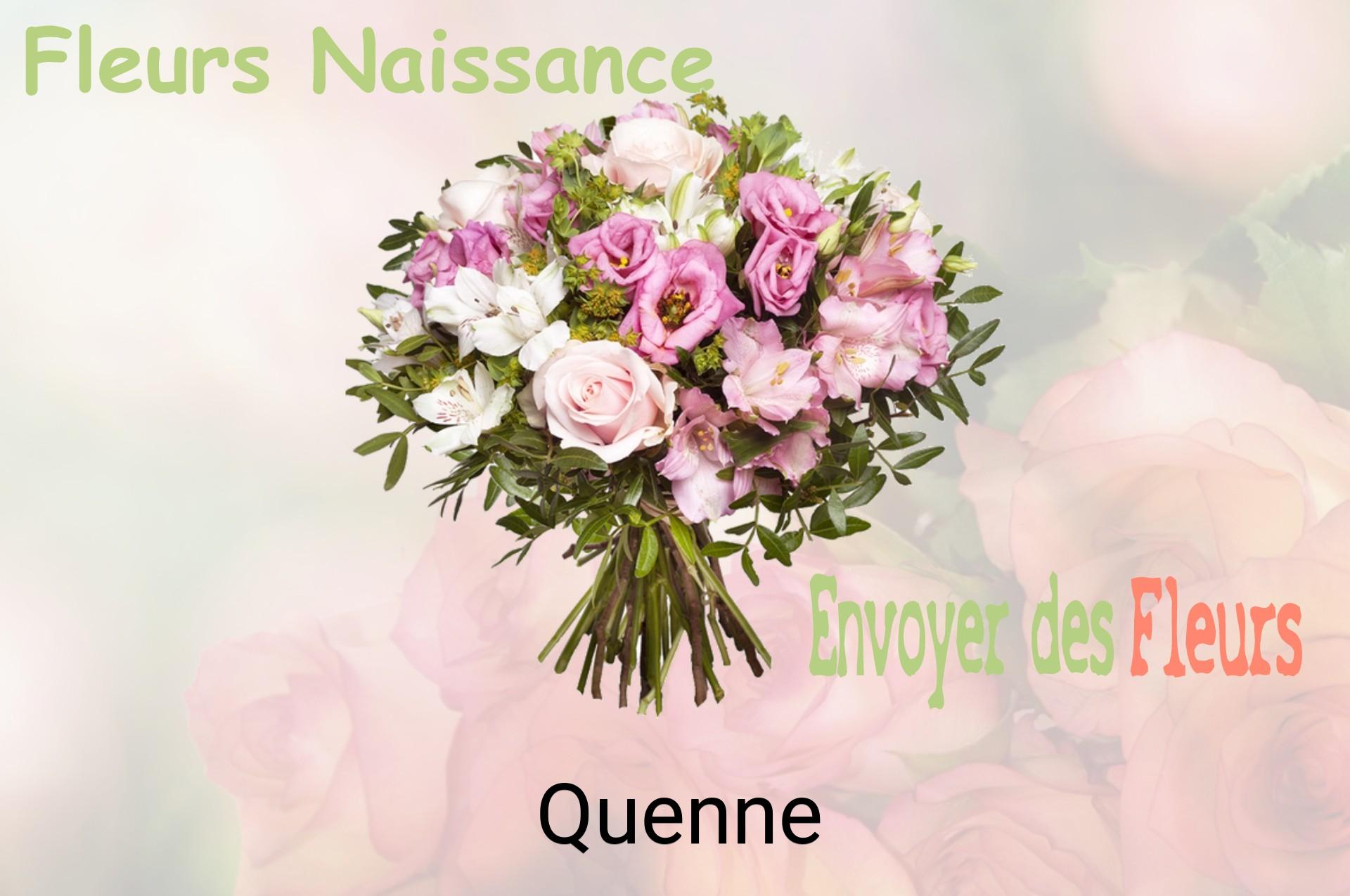 Bouquet de fleurs de naissance livré à Quenne